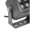 GLOBOSTAR® FLOODVIRA  Προβολέας Σποτ Wall Washer LED 8W 720lm 24° AC 220-240V Αδιάβροχο IP65 Θερμό Λευκό 2700K - Sanan SMD Chip - Γκρι Ανθρακί Ματ - Μ11 x Π9 x Υ15cm