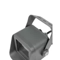GLOBOSTAR® FLOODVIRA  Προβολέας Σποτ Wall Washer LED 8W 720lm 24° AC 220-240V Αδιάβροχο IP65 Θερμό Λευκό 2700K - Sanan SMD Chip - Γκρι Ανθρακί Ματ - Μ11 x Π9 x Υ15cm
