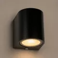 kelvo® MURANO  Φωτιστικό Τοίχου / Απλίκα για Λάμπα MR16 με Ντουί GU10 AC 220-240V Αδιάβροχο IP65 - Μαύρο Ματ - Μ8 x Π8 x Υ7cm