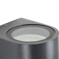 kelvo® MURANO  Φωτιστικό Τοίχου / Απλίκα για Λάμπα MR16 με Ντουί GU10 AC 220-240V Αδιάβροχο IP65 - Γκρι Ανθρακί Ματ - Μ8 x Π8 x Υ7cm