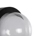 kelvo® NEXA  Φωτιστικό Τοίχου / Απλίκα LED 6W 360lm 180° AC 220-240V Αδιάβροχο IP65 Μπλε - Sanan SMD Chip & TÜV SÜD Driver - Μαύρο Ματ - Μ11 x Π8.5 x Υ11cm