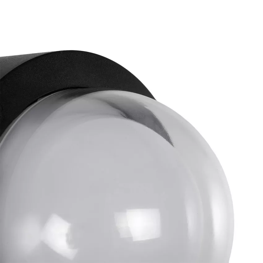 kelvo® NEXA  Φωτιστικό Τοίχου / Απλίκα LED 6W 360lm 180° AC 220-240V Αδιάβροχο IP65 Μπλε - Sanan SMD Chip & TÜV SÜD Driver - Μαύρο Ματ - Μ11 x Π8.5 x Υ11cm