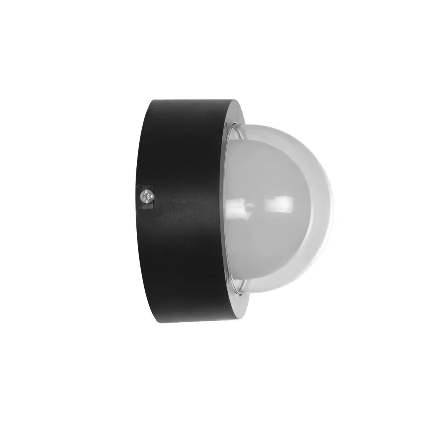 kelvo® NEXA  Φωτιστικό Τοίχου / Απλίκα LED 6W 360lm 180° AC 220-240V Αδιάβροχο IP65 Μπλε - Sanan SMD Chip & TÜV SÜD Driver - Μαύρο Ματ - Μ11 x Π8.5 x Υ11cm