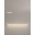 kelvo® LINARIA  Κρεμαστό Φωτιστικό Οροφής LED 36W 3600lm 180° AC 220-240V IP20 Ρυθμιζόμενο Λευκό CCT με Χειριστήριο από 2700K έως 6000K Dimmable - Lumileds SMD Chip - Λευκό Ματ - Μ120 x Π2 x Υ12cm