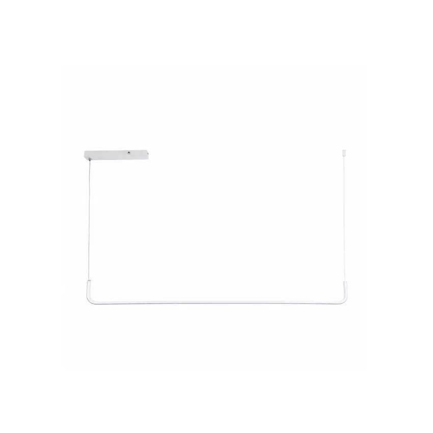 kelvo® LINARIA  Κρεμαστό Φωτιστικό Οροφής LED 36W 3600lm 180° AC 220-240V IP20 Ρυθμιζόμενο Λευκό CCT με Χειριστήριο από 2700K έως 6000K Dimmable - Lumileds SMD Chip - Λευκό Ματ - Μ120 x Π2 x Υ12cm