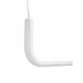 kelvo® LINARIA  Κρεμαστό Φωτιστικό Οροφής LED 36W 3600lm 180° AC 220-240V IP20 Ρυθμιζόμενο Λευκό CCT με Χειριστήριο από 2700K έως 6000K Dimmable - Lumileds SMD Chip - Λευκό Ματ - Μ120 x Π2 x Υ12cm