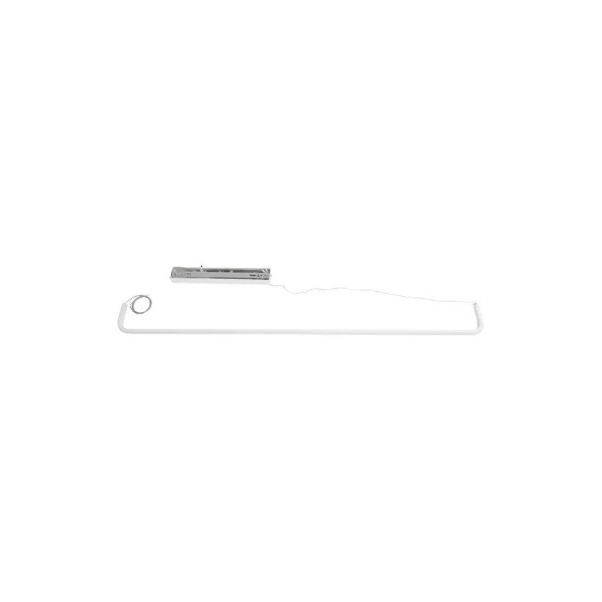 kelvo® LINARIA  Κρεμαστό Φωτιστικό Οροφής LED 36W 3600lm 180° AC 220-240V IP20 Ρυθμιζόμενο Λευκό CCT με Χειριστήριο από 2700K έως 6000K Dimmable - Lumileds SMD Chip - Λευκό Ματ - Μ120 x Π2 x Υ12cm