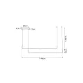 kelvo® LINARIA  Κρεμαστό Φωτιστικό Οροφής LED 72W 7200lm 180° AC 220-240V IP20 Ρυθμιζόμενο Λευκό CCT με Χειριστήριο από 2700K έως 6000K Dimmable - Lumileds SMD Chip - Σατινέ Χρυσό Βούρτσας - Μ220 x Π4 x Υ25cm