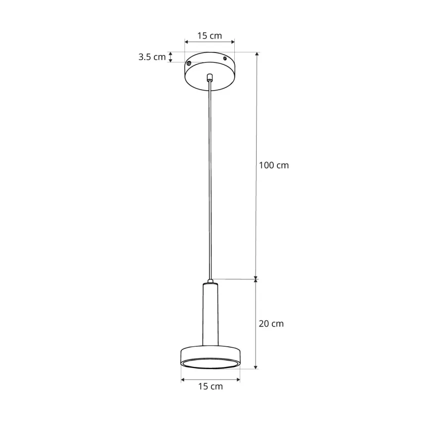 kelvo® ZANE  Κρεμαστό Φωτιστικό Οροφής LED 18W 1800lm 120° AC 220-240V IP20 Ρυθμιζόμενο Λευκό CCT με Χειριστήριο από 2700K έως 6000K Dimmable - Lumileds SMD Chip - Σατινέ Χρυσό Βούρτσας & Μαύρο Ματ - Μ15 x Π15 x Υ20cm