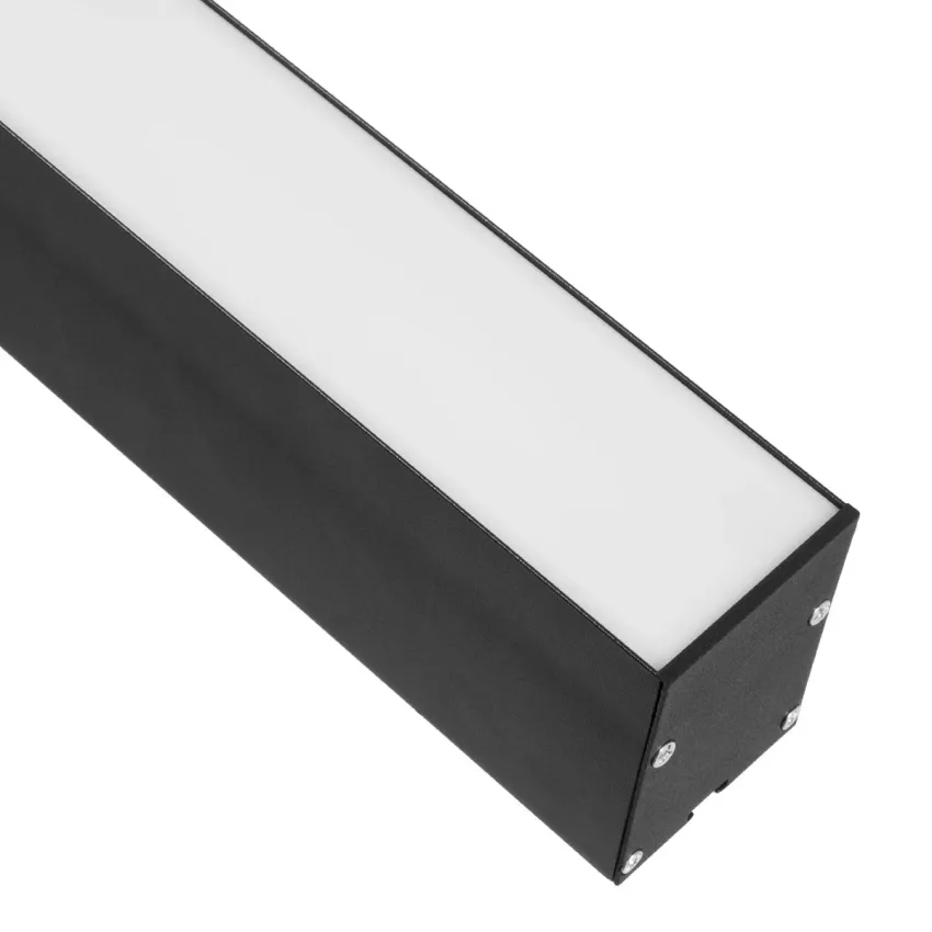 kelvo® ORION  Κρεμαστό Γραμμικό Φωτιστικό Οροφής LED 72W 7200lm 120° AC 220-240V IP20 Ρυθμιζόμενο Λευκό CCT με Χειριστήριο από 2700K έως 6000K Dimmable - Lumileds SMD Chip - Μαύρο Ματ - Μ120 x Π5 x Υ7.5cm
