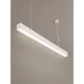 kelvo® ORION  Κρεμαστό Γραμμικό Φωτιστικό Οροφής LED 72W 7200lm 120° AC 220-240V IP20 Ρυθμιζόμενο Λευκό CCT με Χειριστήριο από 2700K έως 6000K Dimmable - Lumileds SMD Chip - Λευκό Ματ - Μ120 x Π5 x Υ7.5cm