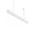 kelvo® ORION  Κρεμαστό Γραμμικό Φωτιστικό Οροφής LED 72W 7200lm 120° AC 220-240V IP20 Ρυθμιζόμενο Λευκό CCT με Χειριστήριο από 2700K έως 6000K Dimmable - Lumileds SMD Chip - Λευκό Ματ - Μ120 x Π5 x Υ7.5cm