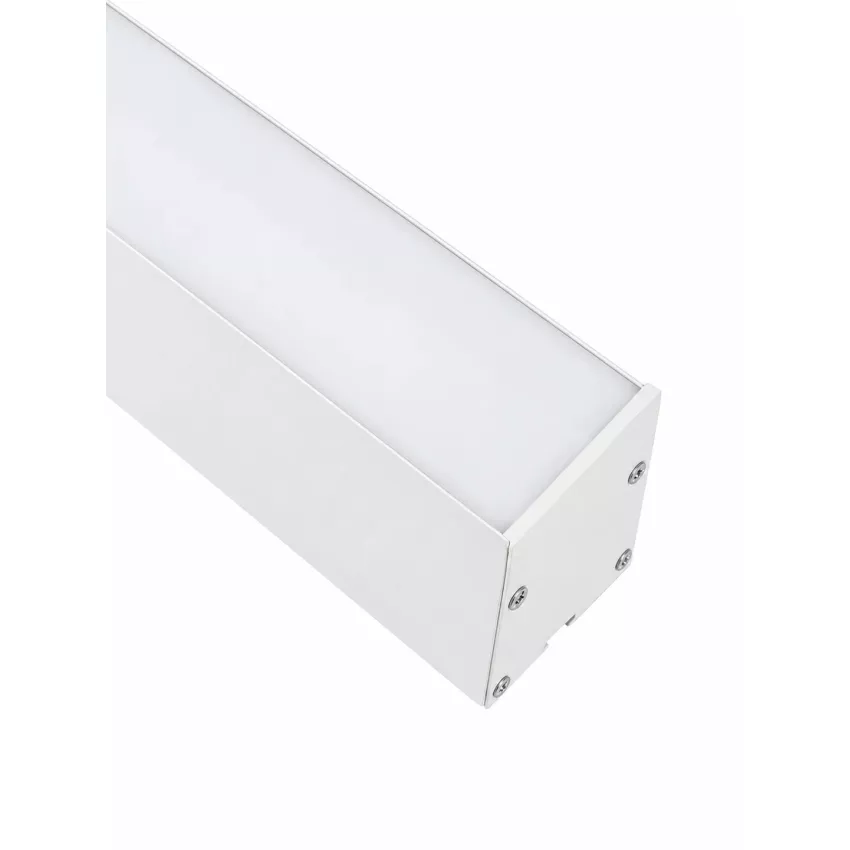 kelvo® ORION  Κρεμαστό Γραμμικό Φωτιστικό Οροφής LED 72W 7200lm 120° AC 220-240V IP20 Ρυθμιζόμενο Λευκό CCT με Χειριστήριο από 2700K έως 6000K Dimmable - Lumileds SMD Chip - Λευκό Ματ - Μ120 x Π5 x Υ7.5cm