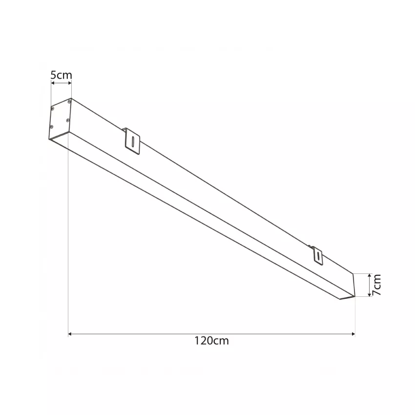 kelvo® ORION  Φωτιστικό Τοίχου / Απλίκα LED 72W 7200lm 120° AC 220-240V IP20 Ρυθμιζόμενο Λευκό CCT με Χειριστήριο από 2700K έως 6000K Dimmable - Lumileds SMD Chip - Λευκό Ματ - Μ120 x Π5 x Υ7.5cm