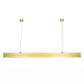 kelvo® ORION  Γραμμικό Κρεμαστό Φωτιστικό Οροφής LED 72W 7200lm 120° AC 220-240V IP20 Ρυθμιζόμενο Λευκό CCT με Χειριστήριο από 2700K έως 6000K Dimmable - Lumileds SMD Chip - Χρυσό Πλατίνα - Μ120 x Π5 x Υ7cm