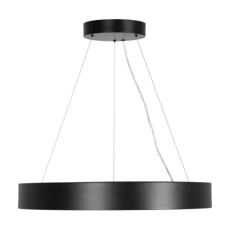 kelvo® RA  Κρεμαστό Φωτιστικό Οροφής LED 67W 6700lm 120° AC 220-240V IP20 Ρυθμιζόμενο Λευκό CCT με Χειριστήριο από 2700K έως 6000K Dimmable - Lumileds SMD Chip - Μαύρο Ματ - Μ60 x Π60 x Υ8cm