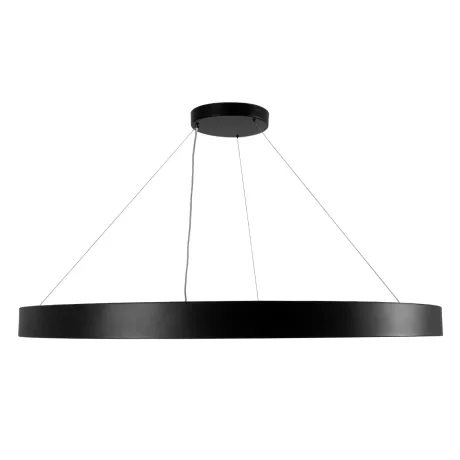 kelvo® RA  Κρεμαστό Φωτιστικό Οροφής LED 100W 10000lm 120° AC 220-240V IP20 Ρυθμιζόμενο Λευκό CCT με Χειριστήριο από 2700K έως 6000K Dimmable - Lumileds SMD Chip - Μαύρο Ματ - Μ120 x Π120 x Υ8cm
