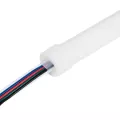 kelvo® AURAFLEX  Ταινία Neon Flex LED 14W/m 840lm/m 360° DC 24V Αδιάβροχο IP65 120 x SMD5054 Chip/m Πολύχρωμο RGB+WW Dimmable - Sanan SMD Chip - Μ1000 x Π2 x Υ2cm - Ρολό 10 Μέτρων