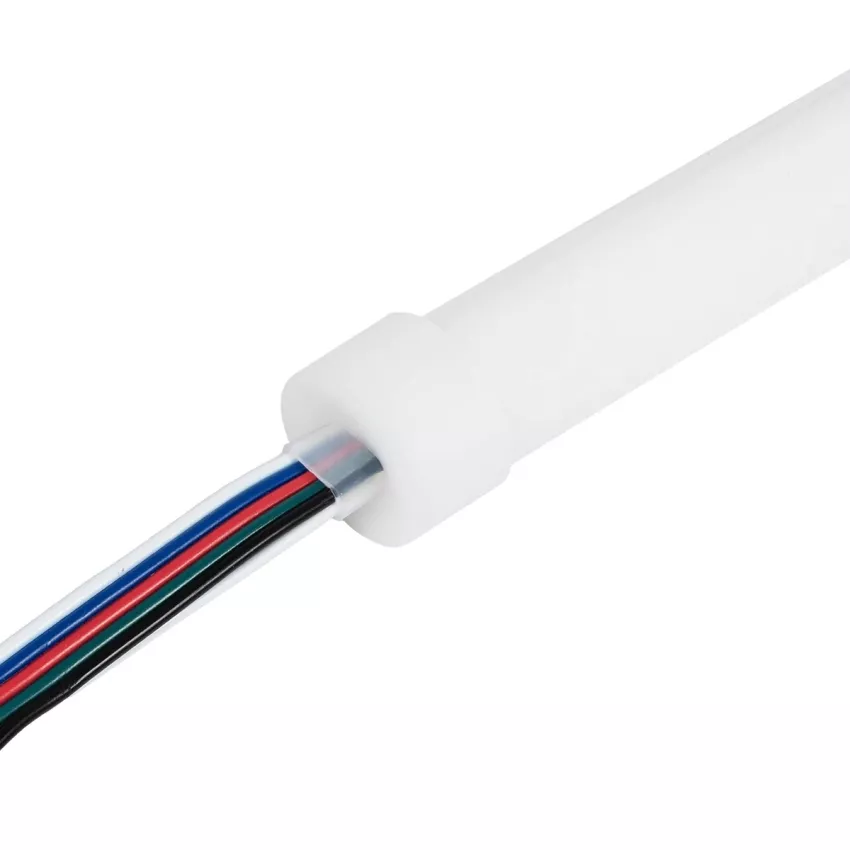 kelvo® AURAFLEX  Ταινία Neon Flex LED 14W/m 840lm/m 360° DC 24V Αδιάβροχο IP65 120 x SMD5054 Chip/m Πολύχρωμο RGB+WW Dimmable - Sanan SMD Chip - Μ1000 x Π2 x Υ2cm - Ρολό 10 Μέτρων