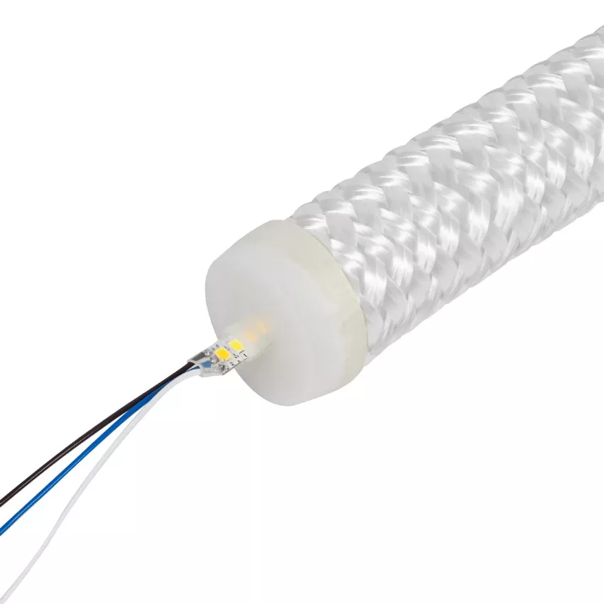 kelvo® GLOWFLEX  Ταινία Neon Flex με Πλεκτή Υφασμάτινη Επένδυση LED 14W/m 1400lm/m 360° DC 24V Αδιάβροχο IP65 504 x SMD2835 Chip/m Ρυθμιζόμενο Λευκό CCT από 2700K έως 6000K Dimmable - Lumileds SMD Chip - Μ1000 x Π3.5 x Υ3.5cm - Ρολό 10 Μέτρων