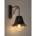 GLOBOSTAR® ANNIEL  Vintage Φωτιστικό Τοίχου - Απλίκα με Ντουί 1 x E27 AC 220-240V IP20 - Μαύρο - Μ27 x Π40 x Υ56cm