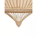 GLOBOSTAR® HIBISCUS  Boho Κρεμαστό Φωτιστικό Οροφής με Ντουί 1 x E27 AC 220-240V IP20 - Μπεζ - Μ100 x Π100 x Υ100cm
