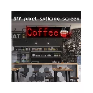GLOBOSTAR® MATRIX  Κυλιόμενη Ψηφιακή Επιγραφή 80x80cm P24.6 64x64 Pixel LED 120W AC 220-240V IP20 Πολύχρωμο RGB - Bluetooth Control μέσω iPIXEL APP - Μ80 x Π2.6 x Υ80cm