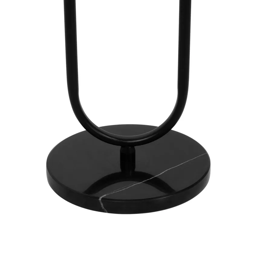 kelvo® CORDELIA  Επιδαπέδιο Φωτιστικό για Λάμπα με Ντουί 1 x E27 AC 220-240V IP20 - Μαύρο Ματ & Σατινέ Χρυσό Βούρτσας - Μ38 x Π30 x Υ180cm