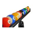GLOBOSTAR® BILLIARD SERIES  Vintage Κρεμαστό Φωτιστικό Οροφής με Ντουί 3 x E27 AC 220-240V IP20 - Μαύρο & Μελί - Μ96 x Π25 x Υ30cm
