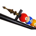 GLOBOSTAR® BILLIARD SERIES  Vintage Κρεμαστό Φωτιστικό Οροφής με Ντουί 3 x E27 AC 220-240V IP20 - Μαύρο & Μελί - Μ96 x Π25 x Υ30cm