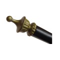 GLOBOSTAR® BILLIARD SERIES  Vintage Κρεμαστό Φωτιστικό Οροφής με Ντουί 3 x E27 AC 220-240V IP20 - Μαύρο & Μελί - Μ96 x Π25 x Υ30cm