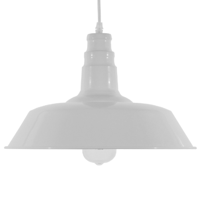 GLOBOSTAR® RAY  Vintage Κρεμαστό Φωτιστικό Οροφής με Ντουί 1 x E27 AC 220-240V IP20 - Λευκό - Μ36 x Π36 x Υ25cm