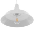 GLOBOSTAR® RAY  Vintage Κρεμαστό Φωτιστικό Οροφής με Ντουί 1 x E27 AC 220-240V IP20 - Λευκό - Μ36 x Π36 x Υ25cm