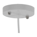 GLOBOSTAR® RAY  Vintage Κρεμαστό Φωτιστικό Οροφής με Ντουί 1 x E27 AC 220-240V IP20 - Λευκό - Μ36 x Π36 x Υ25cm