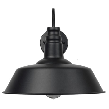 GLOBOSTAR® SORD  Vintage Φωτιστικό Τοίχου - Απλίκα με Ντουί 1 x E27 AC 220-240V IP20 - Μαύρο - Μ36 x Π42 x Υ32cm