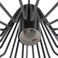 GLOBOSTAR® TERE  Vintage Κρεμαστό Φωτιστικό Οροφής με Ντουί 1 x E27 AC 220-240V IP20 - Μαύρο - Μ30 x Π30 x Υ25cm
