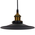 CARAVEL  Vintage Κρεμαστό Φωτιστικό Καμπάνα Μονόφωτο 1 x E27 IP20 Μαύρο & Χρυσό Μέταλλο - Μ22 x Π22 x Υ13cm