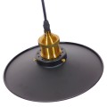 CARAVEL  Vintage Κρεμαστό Φωτιστικό Καμπάνα Μονόφωτο 1 x E27 IP20 Μαύρο & Χρυσό Μέταλλο - Μ22 x Π22 x Υ13cm