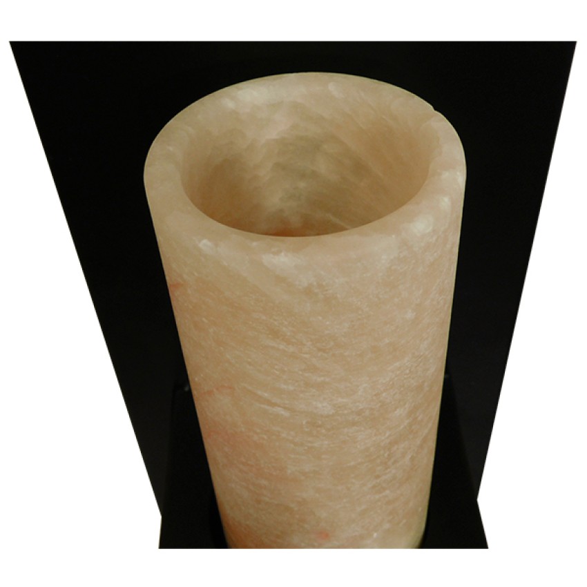 ODILIA  Vintage Επιτοίχιο Φωτιστικό Απλίκα Μονόφωτο 1 x E27 IP20 Μαύρο Μέταλλο με Μπεζ Όνυχα - Μ10 x Π14 x Υ30cm