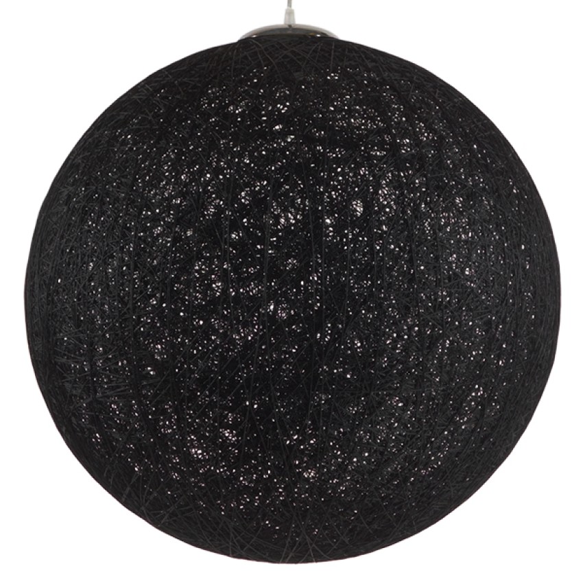 OCEANA  Vintage Κρεμαστό Φωτιστικό Μπάλα Μονόφωτο 1 x E27 IP20 Μαύρο Σχοινί - Μ60 x Π60 x Υ60cm OCEANA  Vintage Κρεμαστό Φωτιστικό Μπάλα Μονόφωτο 1 x E27 IP20 Μαύρο Σχοινί - Μ60 x Π60 x Υ60cm