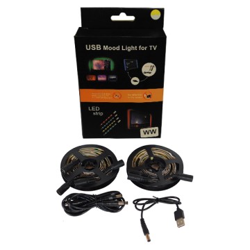 Πλήρες Κιτ Κρυφού Φωτισμού Θερμό Λευκό με USB για Τηλεοράσεις