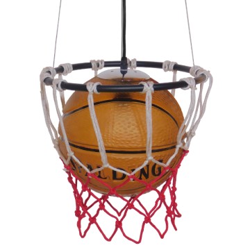 GLOBOSTAR® NBA  Μοντέρνο Κρεμαστό Φωτιστικό Οροφής με Ντουί 1 x E27 AC 220-240V IP20 - Πορτοκαλί - Μ32 x Π32 x Υ58cm