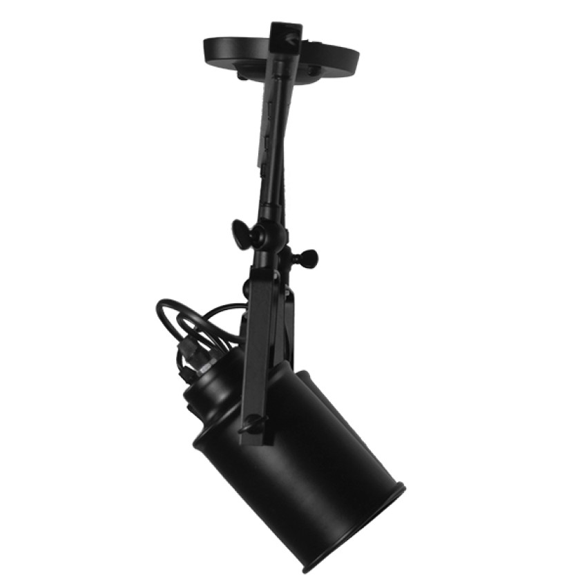 GLOBOSTAR® HOLLYWOOD  Vintage Φωτιστικό Οροφής με Ντουί 4 x E27 AC 220-240V IP20 - Μαύρο - Μ110 x Π13 x Υ38cm