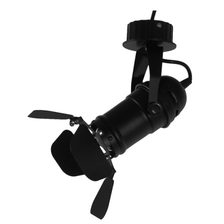 GLOBOSTAR® BROADWAY  Vintage Φωτιστικό Οροφής με Ντουί 1 x E27 AC 220-240V IP20 - Μαύρο - Μ20 x Π20 x Υ27.5cm