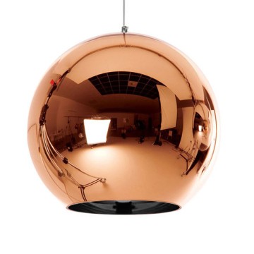 GLOBOSTAR® INFINITA  Μοντέρνο Κρεμαστό Φωτιστικό Οροφής με Ντουί 1 x E27 AC 220-240V IP20 - Χάλκινο - Μ30 x Π30 x Υ27cm