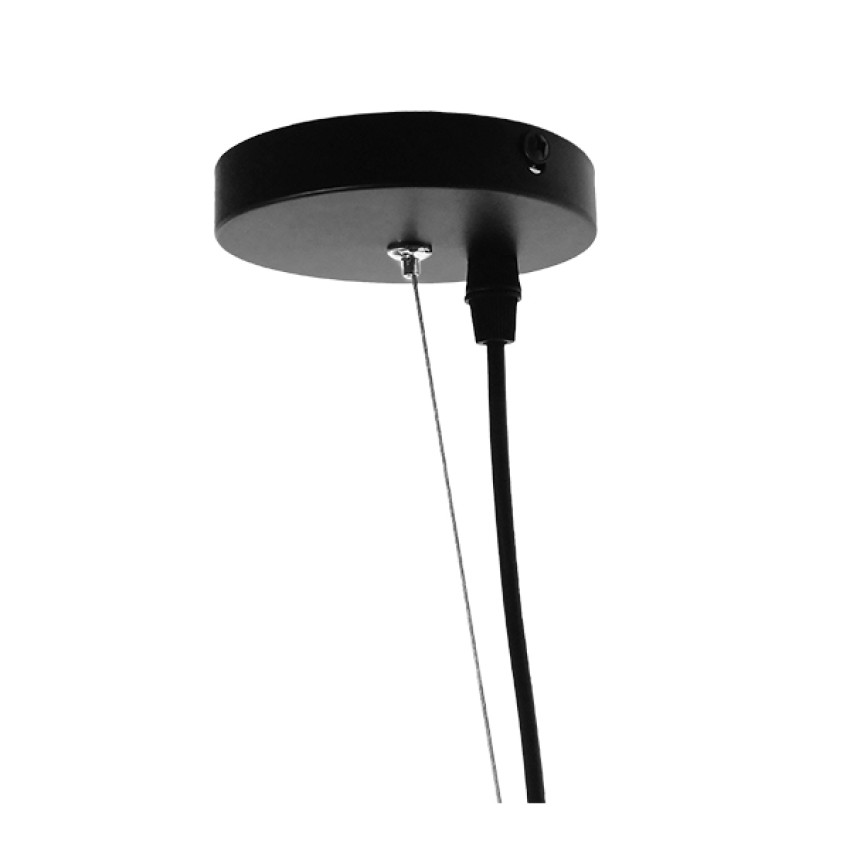 MEDEA  Μοντέρνο Κρεμαστό Φωτιστικό Καμπάνα Μονόφωτο 1 x E27 IP20 Μαύρο & Χρυσό Μέταλλο - Μ60 x Π60 x Υ30cm