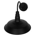 GLOBOSTAR® RAY  Vintage Φωτιστικό Τοίχου - Απλίκα με Ντουί 1 x E27 AC 220-240V IP20 - Μαύρο - Μ26 x Π37 x Υ32cm