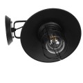 CELL  Vintage Επιτοίχιο Φωτιστικό Απλίκα Μονόφωτο 1 x E27 IP20 Μαύρο Μέταλλο - Μ33 x Π27 x Υ33cm