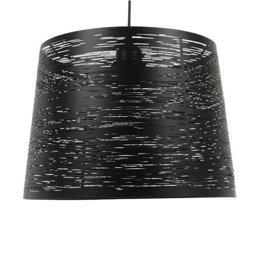 GLOBOSTAR® ACCADEMIA  Μοντέρνο Κρεμαστό Φωτιστικό Οροφής με Ντουί 1 x E27 AC 220-240V IP20 - Μαύρο - Μ35 x Π35 x Υ25cm