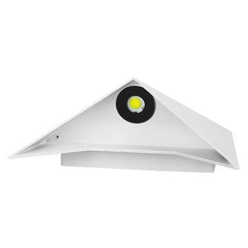 LED Φωτιστικό Τοίχου Απλίκα STEALTH Αρχιτεκτονικού Φωτισμού Λευκό Αδιάβροχο IP65 10 Watt CREE 1200lm 60° 230V Ψυχρό Λευκό Μ17 x Π7.5 x Υ17cm